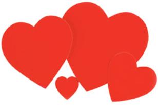 15-Inch Red Heart Cutout