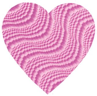 Pink Embossed Foil Heart Decoration, 9 Inch