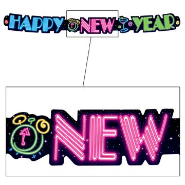 NEON H.N.Y STREAMER 3"X3'