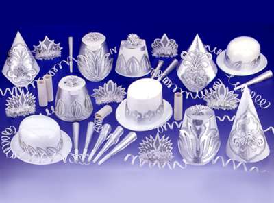 Silver Dollar New Year's Eve Party Kit for 50