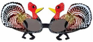 Turkey Fanci Frames Thanksgiving Party Glasses