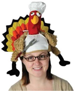 Plush Chef Turkey Hat