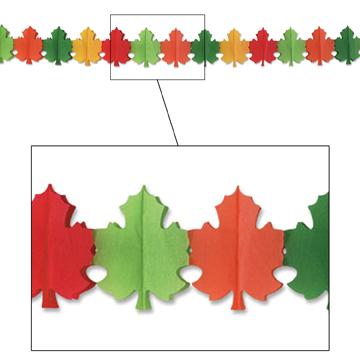 12-Foot Fall Leaf Garland