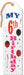 My 6th Birthday Award Ribbon, 2 x 8 Inches