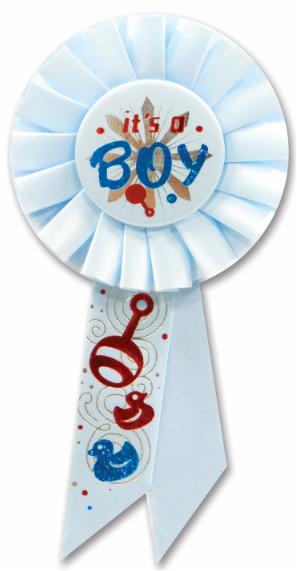 It's a Boy Deluxe Rosette