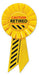 Caution Retired Retirement Rosette