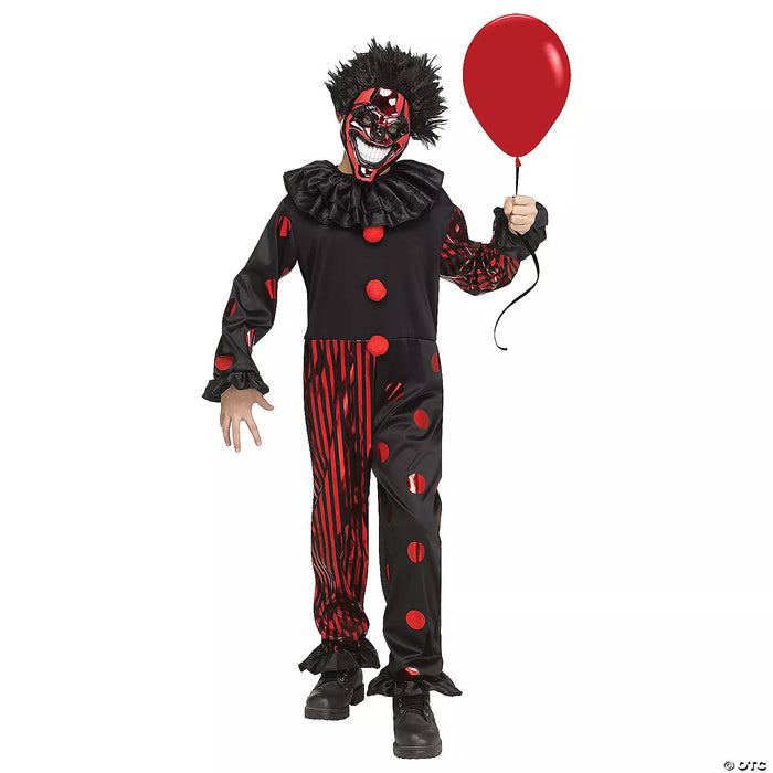Kids' Chrome Clown Costume Medium 8-10 (1/Pk)