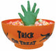 Animated Halloween Candy Bowl with Witch Hand