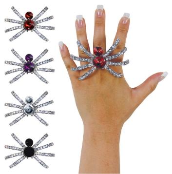 Jeweled Spider Ring, Assorted Styles