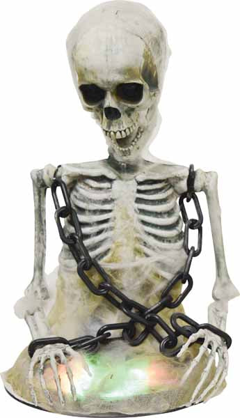 15.7-Inch Tabletop Animated Skeleton Halloween Decoration