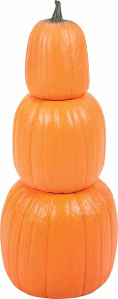 23-Inch Pumpkin Stack Halloween Decoration