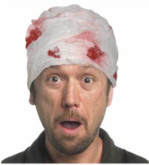 Bloody Head Bandages Halloween Costume Accessory