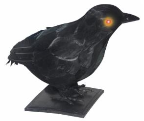 Small Realistic Crow Decoration, 6 Inch