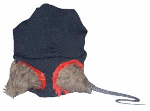 Rat Costume Skull Cap, One Size Fits All