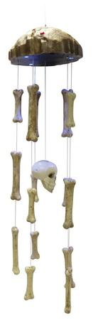 Skull & Bones Halloween Wind Chime, 31 Inches