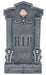 Light-Up Skull on Gargoyle Tombstone Halloween Decoration