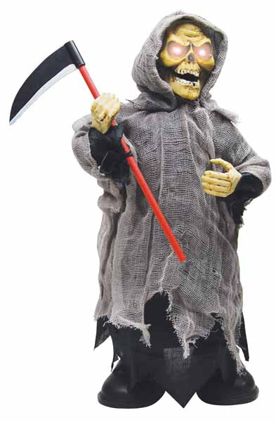 Animated Crazed Reaper Halloween Prop