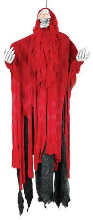 36-Inch Hanging Red Reaper Halloween Decoration