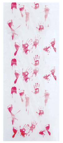 Bloody Print Halloween Fabric