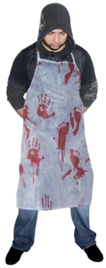 Bloody Print Halloween Costume Apron