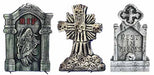 21-Inch Halloween Tombstone Decoration with Stands, Assorted Designs