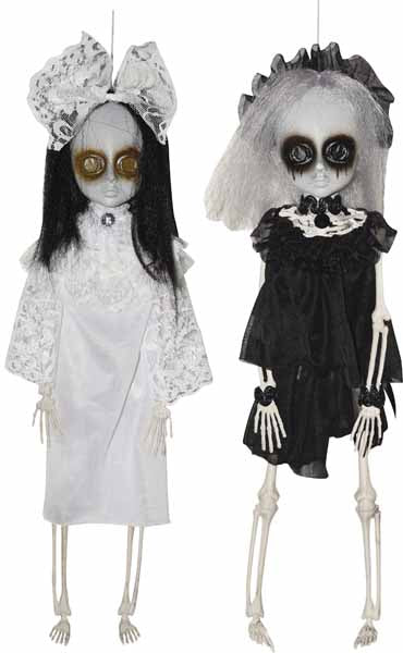 16-Inch Skeleton Doll Halloween Prop, Assorted