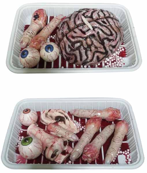 Grocery-Style Packaged Body Parts Halloween Prop