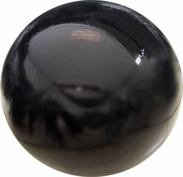 DecoChamp 72 Inch Black PVC Deco Ball
