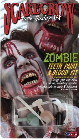 Scarecrow Zombie Makeup Kit with Paint and Blood
