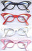 CLASSIC CAT EYE GEM RETRO GLASSES /DZ