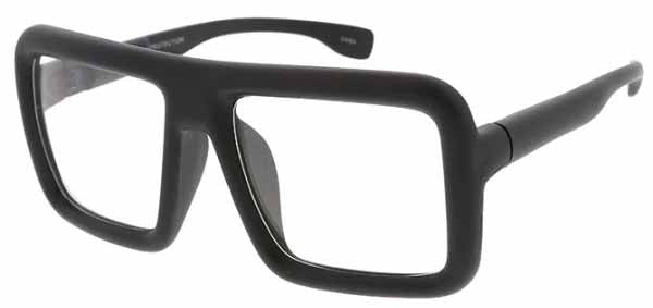 Clear Lens Rectangular Glasses with Thick Frames, 12-Pack
