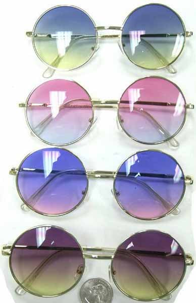 XL Lennon-Style Ocean Lens Costume Glasses, 12-Pack