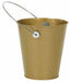 4.5" Gold Metal Bucket: Stylish Party Essential! (3/Pk)