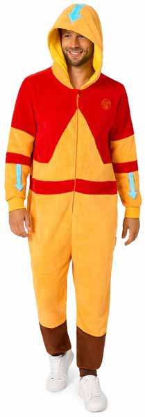 OppoSuits Aang Adult Onesie Costume, Medium