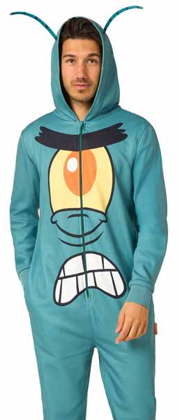 OppoSuits Plankton Adult Onesie Costume, XL