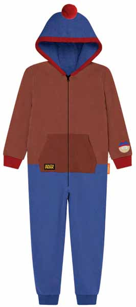 South Park Stan Adult Onesie Costume, Medium