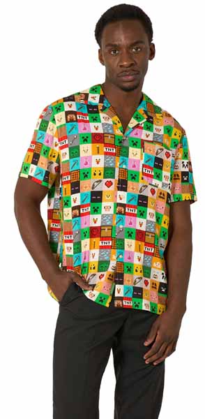 Suitmeister Minecraft Short Sleeve Shirt, XXX-Large
