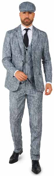 Suitmeister Men's 1920s Gangster Costume Suit, Small