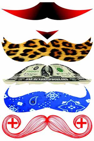 Stachetats Regular Ritz Stache Temporary Mustache Tattoo