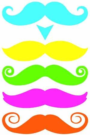 StacheTATS Gentleman Bright Temporary Mustache Tattoos