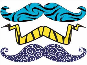 Stachetats Junior Wild Child Moustache Temporary Tattoo