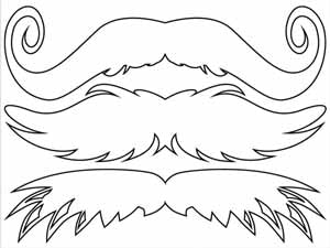StacheTATS Junior Full Glow Stache Temporary Mustache Tattoo