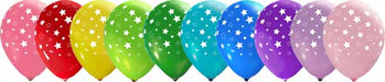 Stars All Over 12-Inch Latex Balloons, 50 Count