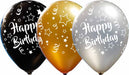 HAPPY BDAY ALL OVER 12" CLASSY ASST50/BG