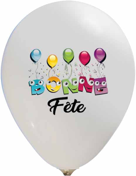 BONNE FETE 12" WHITE