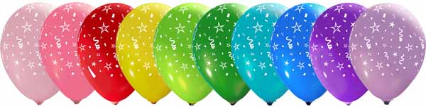 STREAMERS ALL-OVER 12" TRENDY ASST 50/B