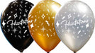 Félicitations 12-Inch All-Over Print Latex Balloons, 50 Pack