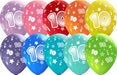 #10 NUMBERS-ALL-OVER 12" TRENDY ASST 50/B