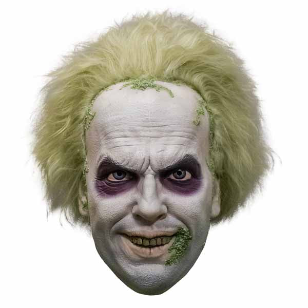 Beetlejuice Deluxe Injection Mask with Attached Wig