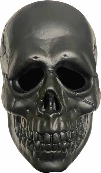 Don Post Black Skull Vinyl Mask